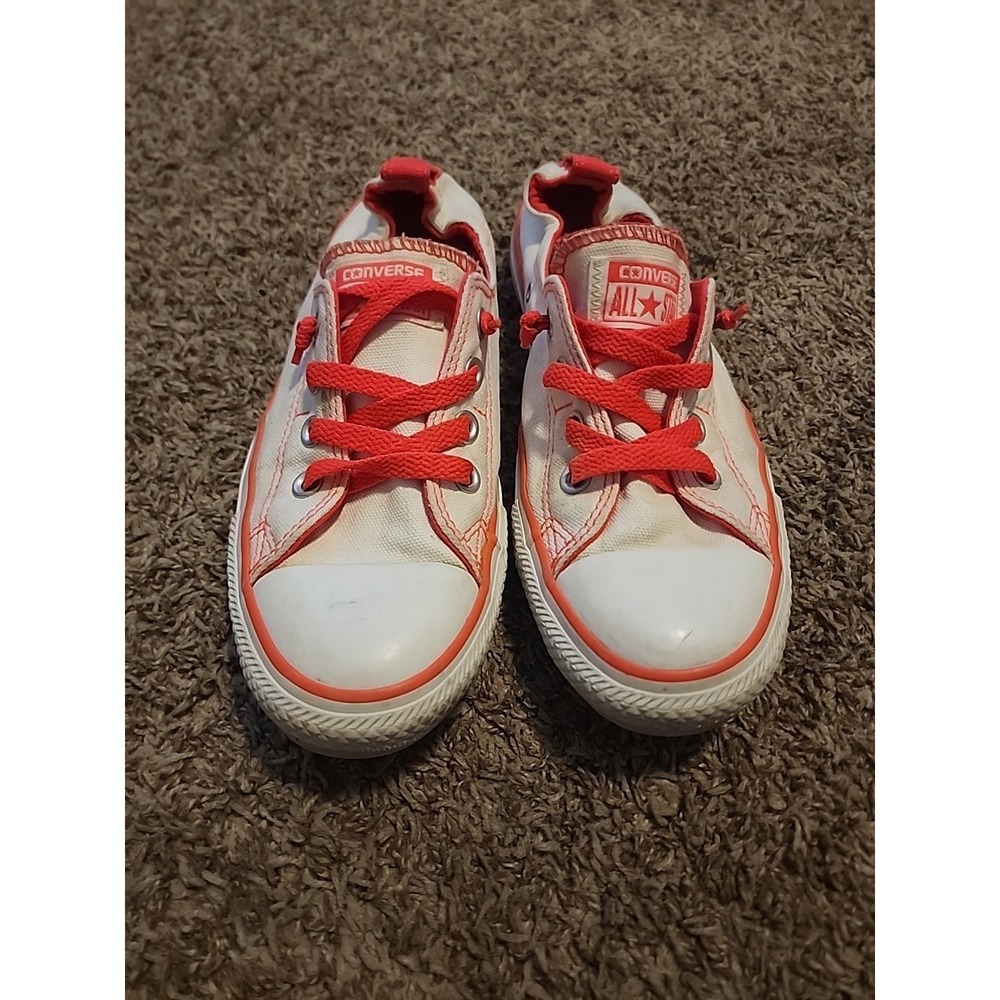Converse Chuck Taylor All Star Shoes  Mens 6‎ Womens 8 Orange and White Low